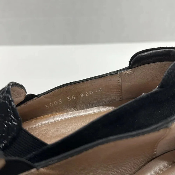 Beautifeel Lexi Loafers Suede Leather Shoes Black Chain Print NWOB Size 36 5 - Picture 7 of 14